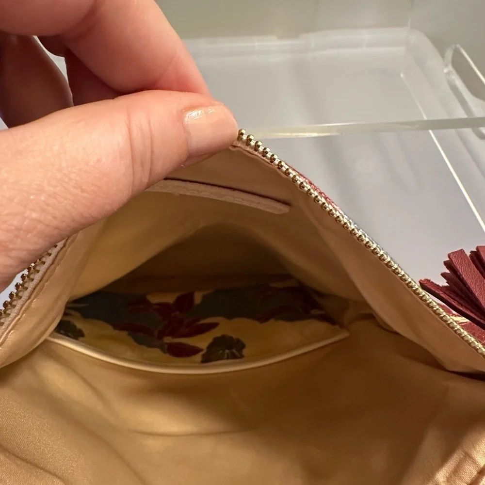 Rachel Pally REVERSIBLE Leather & Canvas Clutch